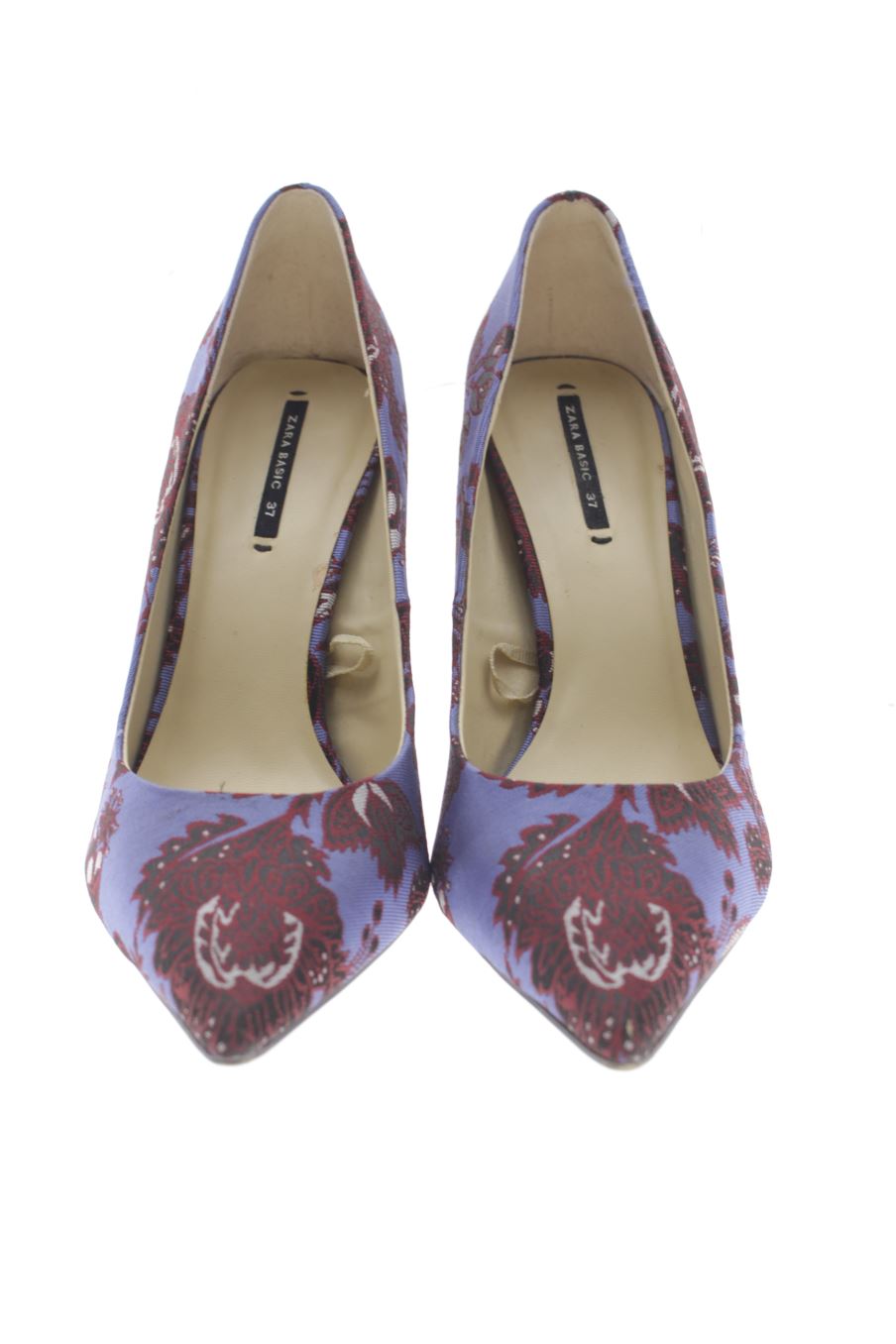 Zapatos de tacon de Zara de la talla 37, de color flores de