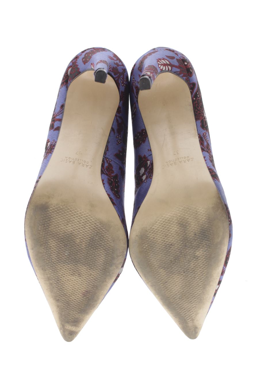 Zapatos de tacon de Zara de la talla 37, de color flores de