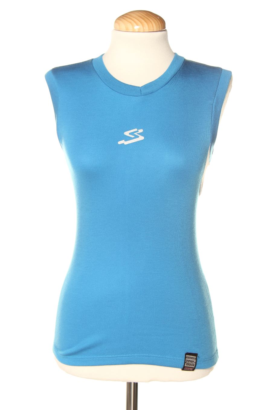 Camiseta sin mangas de spiuk de la talla S, de color azul