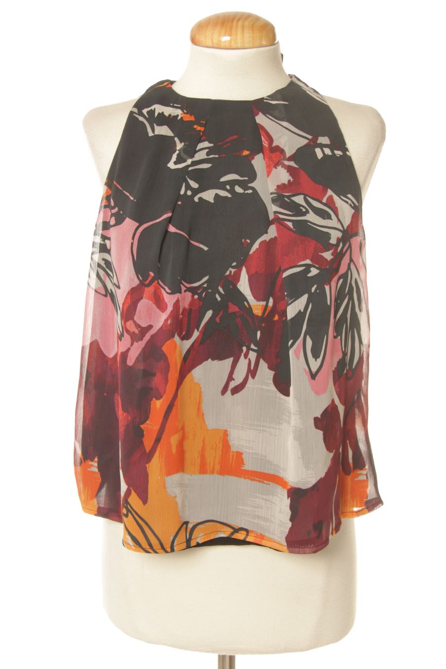 Top de Mango de la talla XS, de color estampado