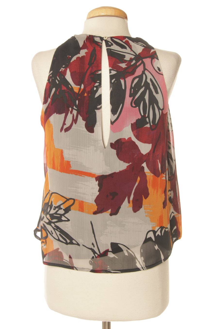 Top de Mango de la talla XS, de color estampado