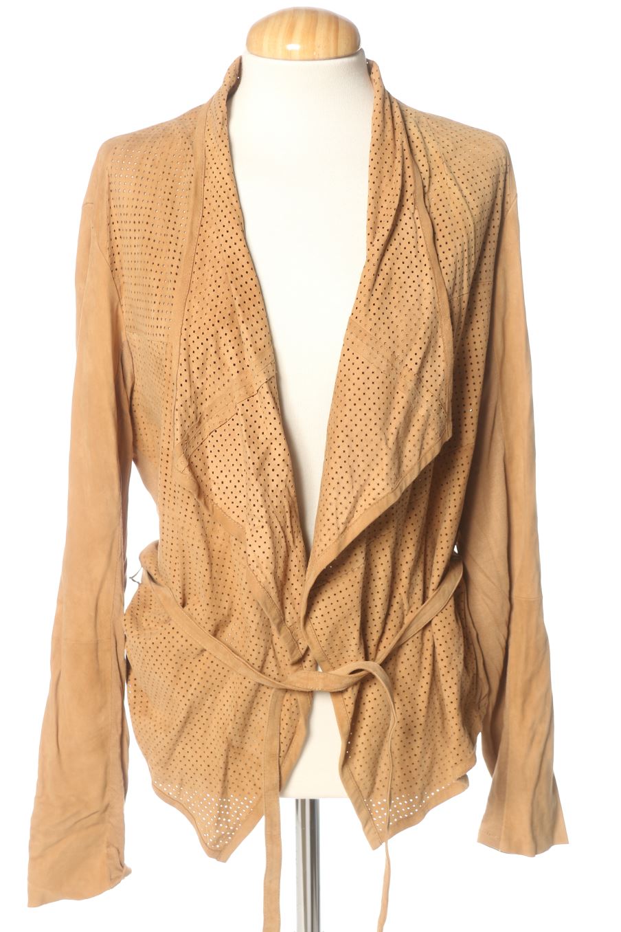Chaqueta de Cristinaeffe de la talla 42, de color beige de piel