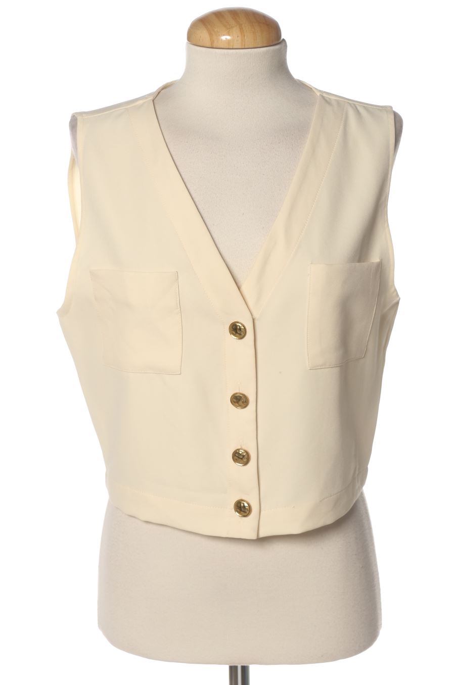 Top de Zara de la talla S, de color beige