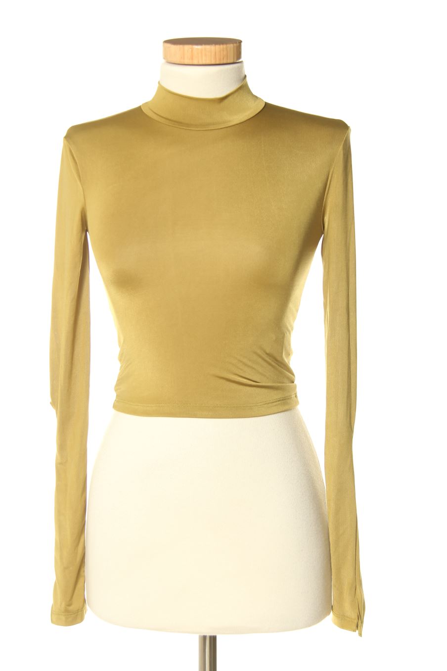 Camiseta manga larga de Pull & Bear de la talla S, de color verde