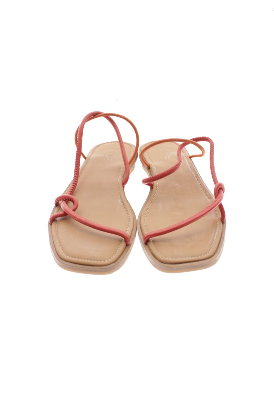 Sandalias planas de COS de la talla 40, de color naranja de
