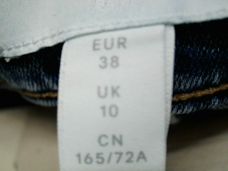 Vaqueros de H&M de la talla 38, de color azul de ropa vaquera