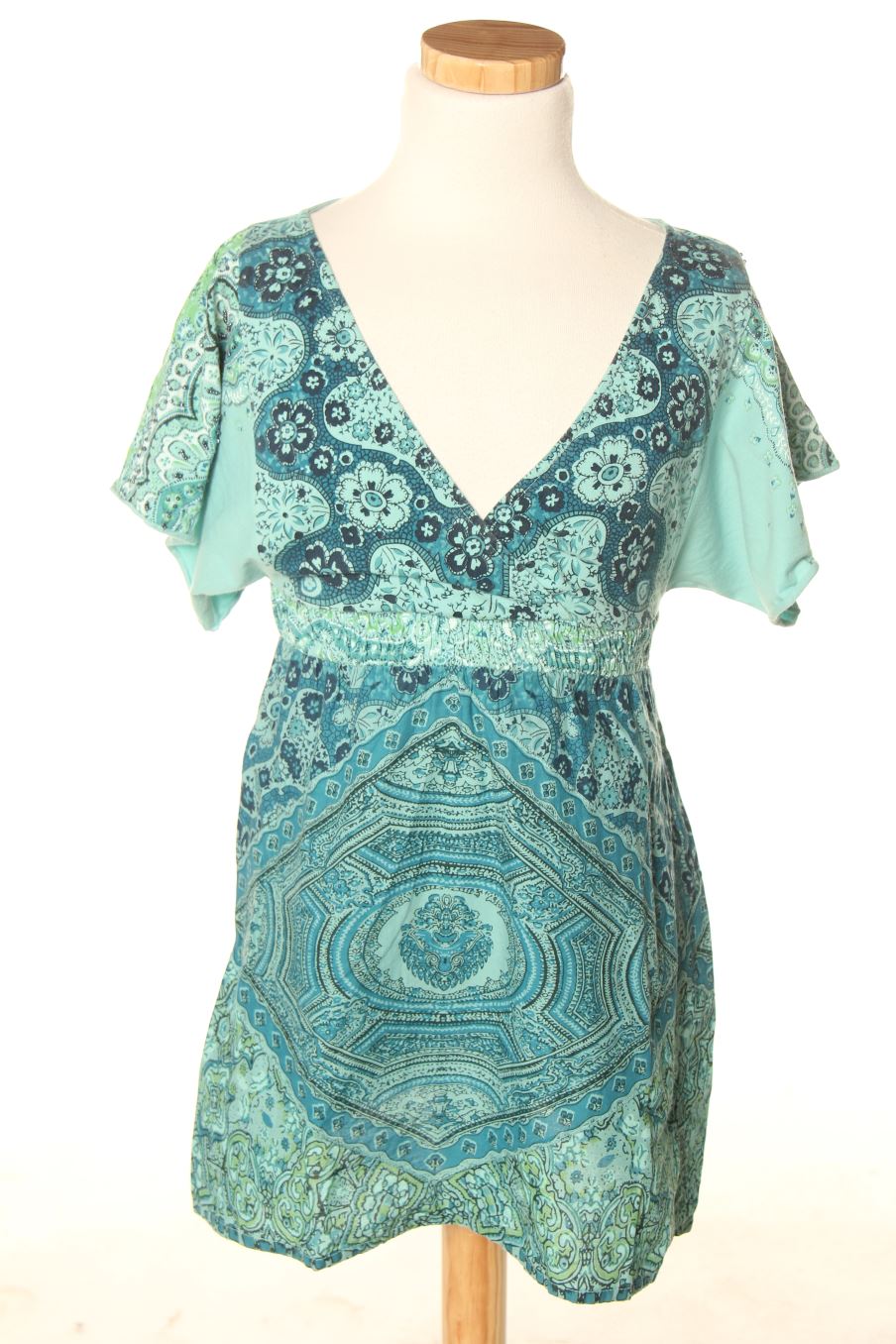 Blusa de manga corta de Bershka de la talla S, de color estampado
