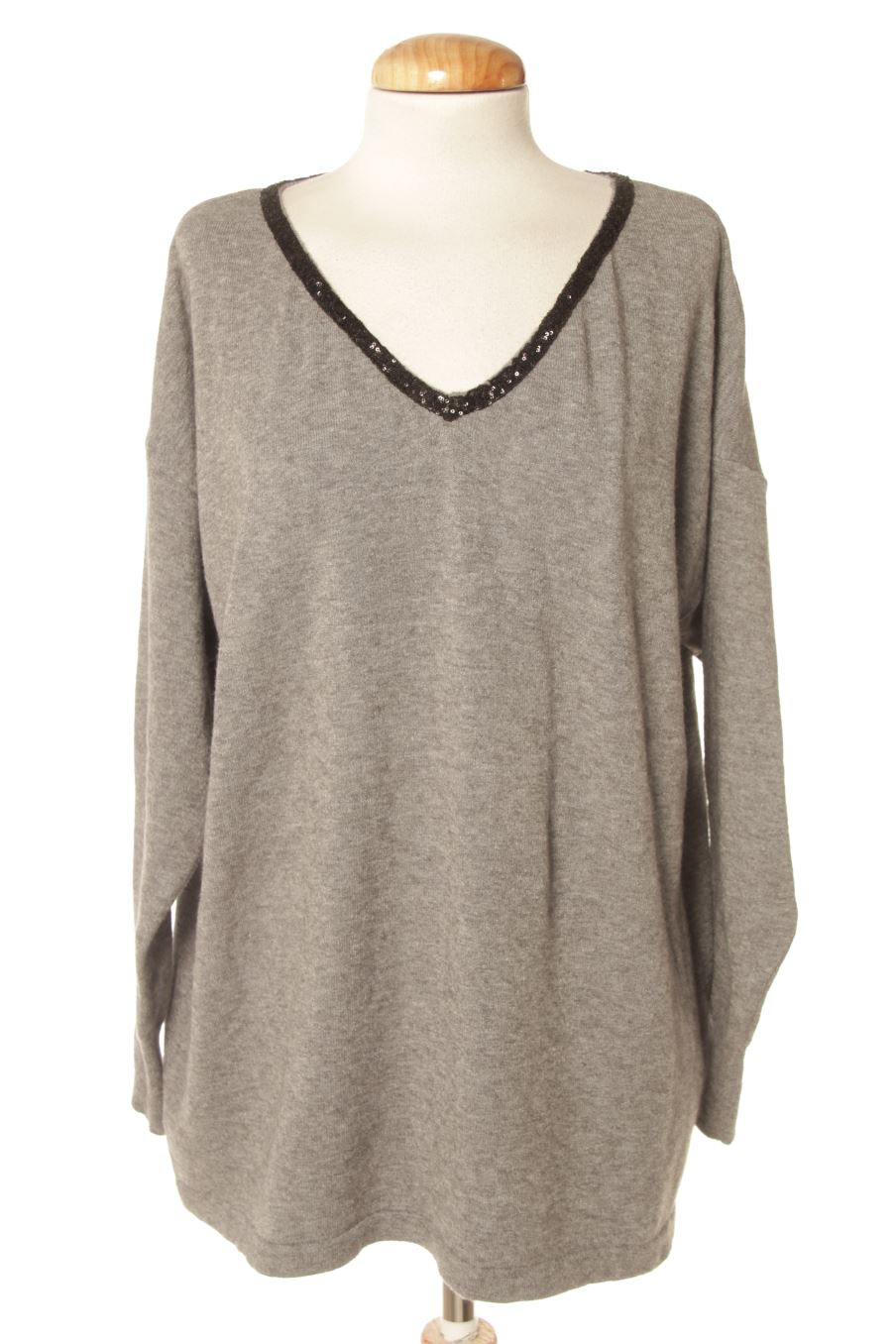 Pull Lauren Vidal de la taille M, de couleur gris