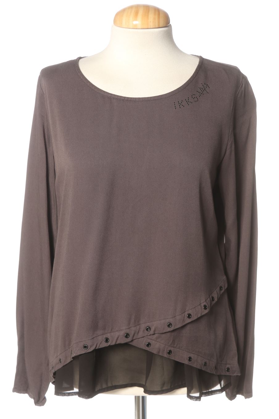Blusa a maniche lunghe de Ikks de la talla L, de color grigio