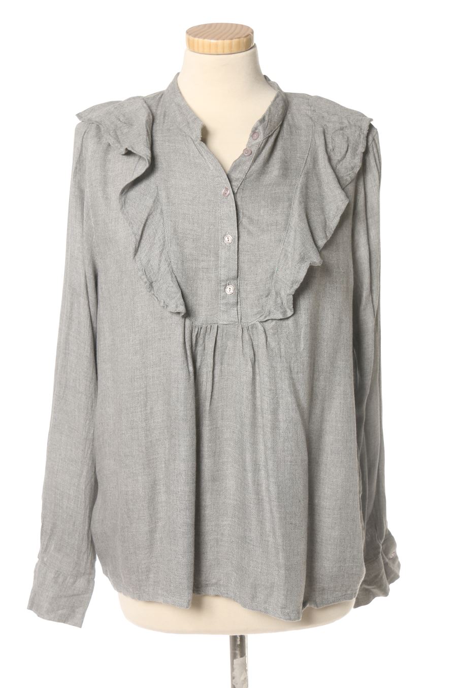 Blouse à manches longues Promod de la taille 42, de couleur gris