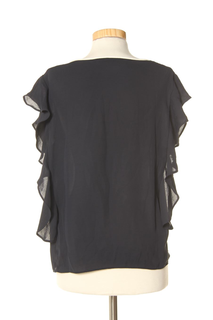 Blouse à manches courtes Mango de la taille S, de couleur bleu marine