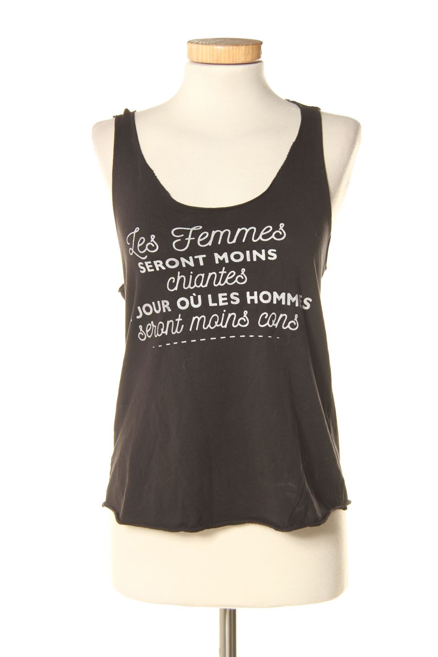 Top Made in italy de la taille S, de couleur noir