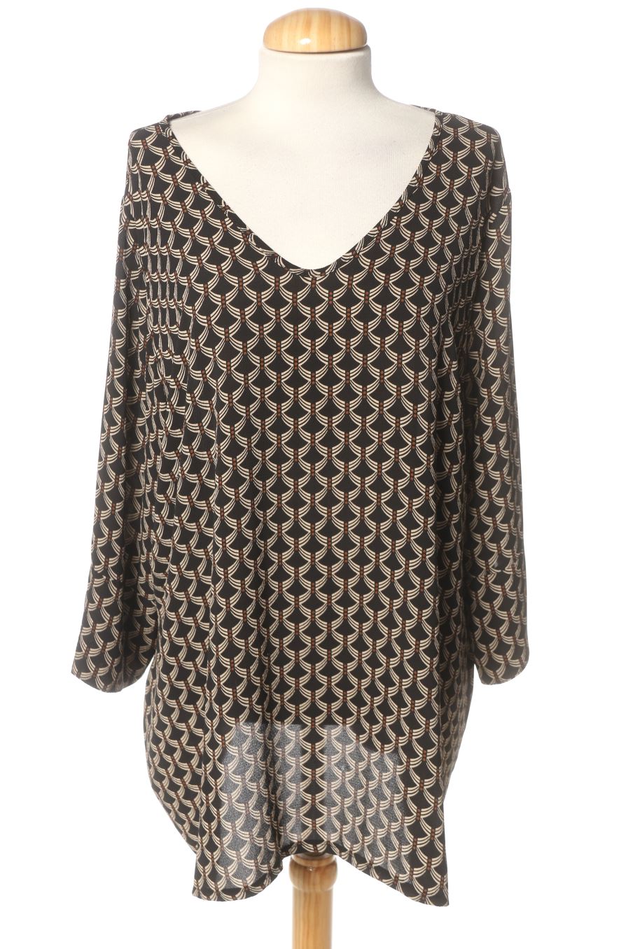 Blusa de manga larga de Made in italy de la talla 48, de color estampado