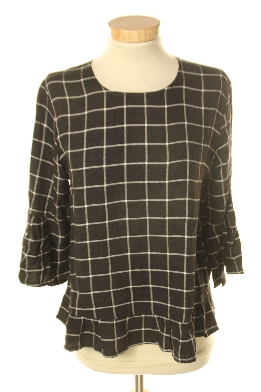 Langärmelige Bluse von sense Größe S, Farbe Kariert, für