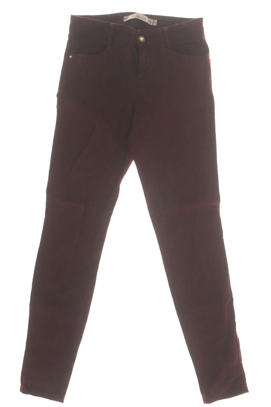 Pantalon Trafaluc de la taille 36, de couleur bordeaux