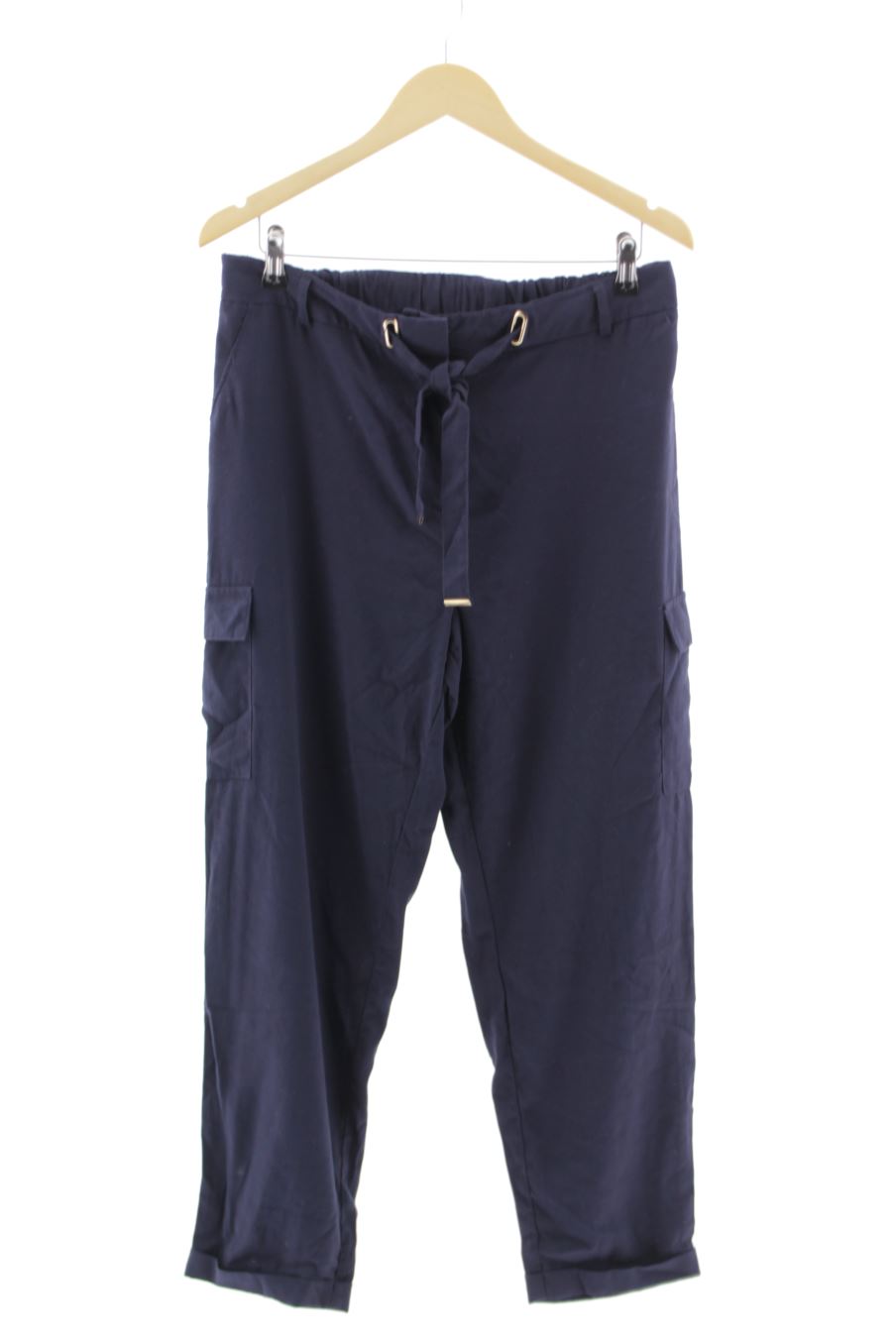Pantalon La Halle de la taille 42, de couleur bleu marine