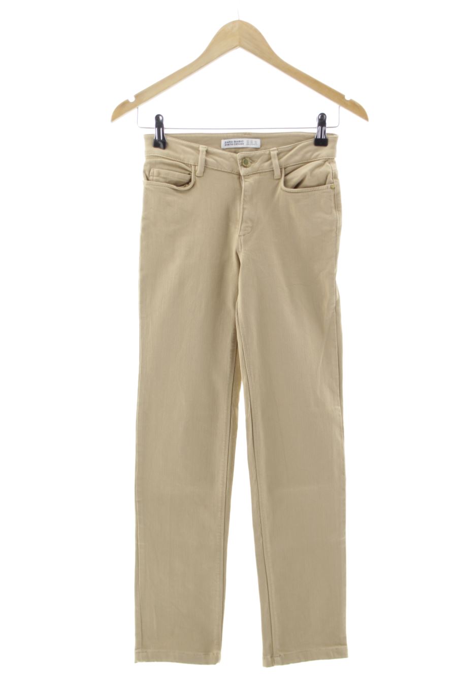 Vaquero de Zara de la talla 34, de color marrón de ropa vaquera