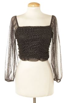 Blusa a maniche corte XS Bershka, foto 1 di 2