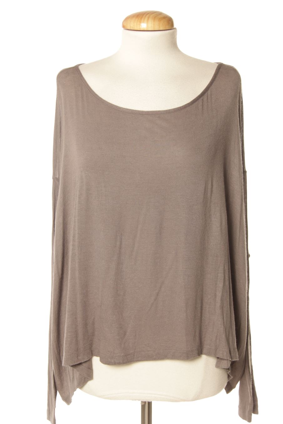 T-shirt à manches longues Benetton de la taille XS, de couleur gris