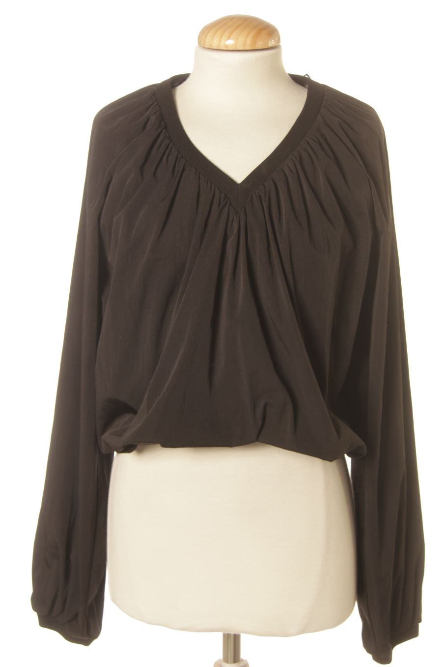 Blouse à manches longues Zara de la taille S, de couleur noir