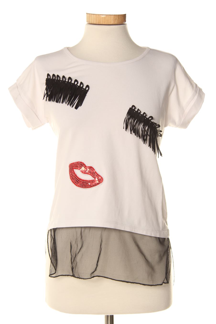 T-shirt New collection de la taille M, de couleur blanc