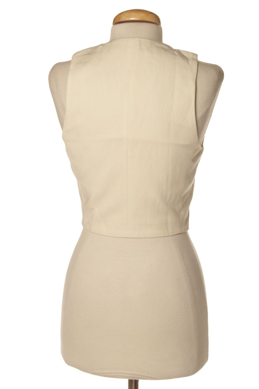 Boléro sans manches Mango de la taille XXS, de couleur beige