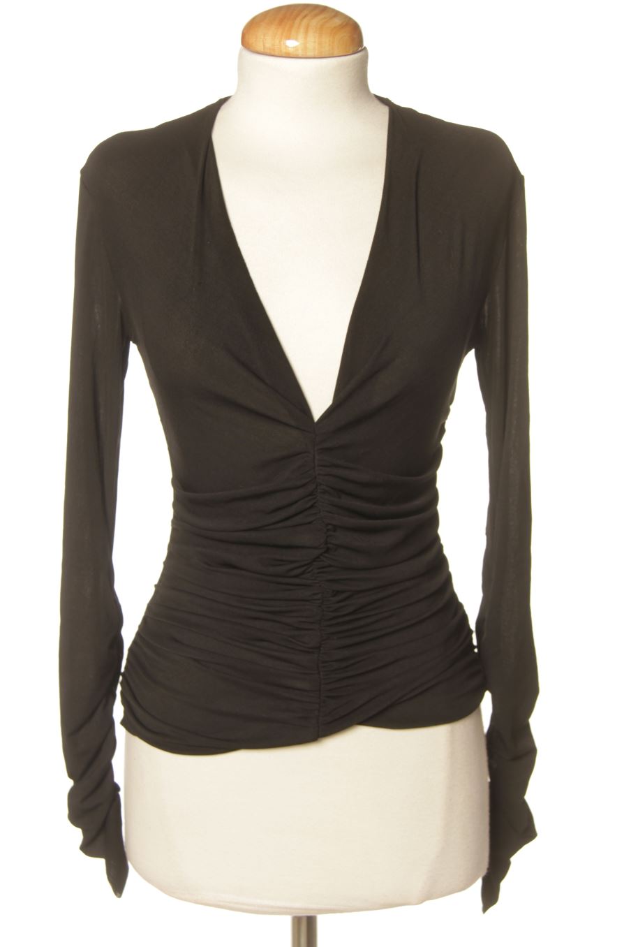 Top de Zara de la talla S, de color negro