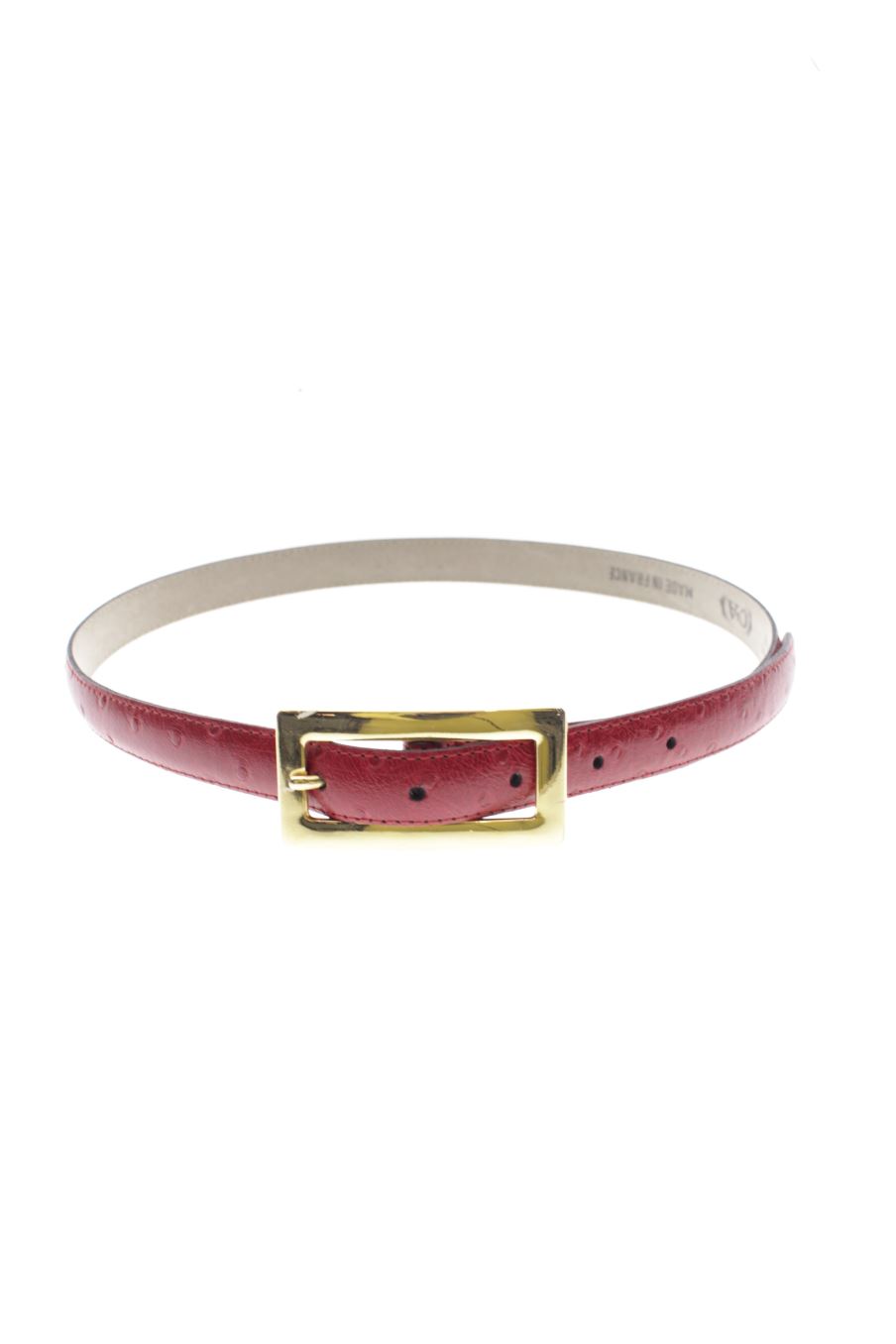 Cinturón de C&A de la talla XS, de color rojo de piel