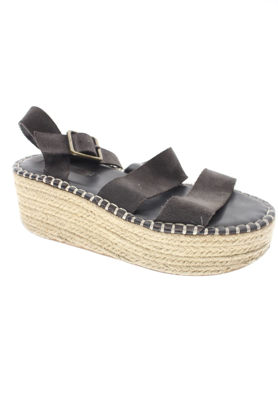 Plataformas de Pull Bear de la talla 38 de color gris de