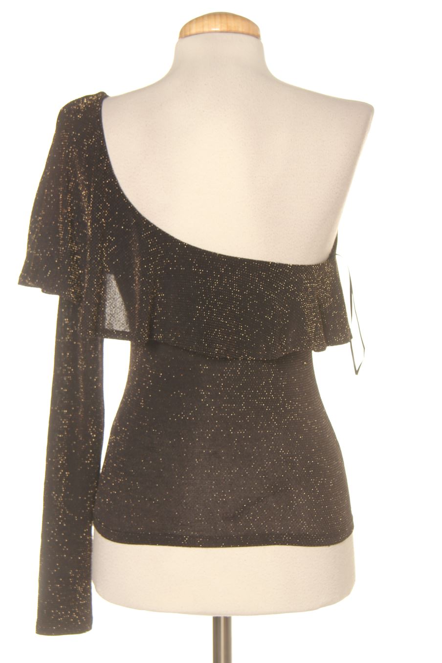 Top de Bershka de la talla XS, de color negro