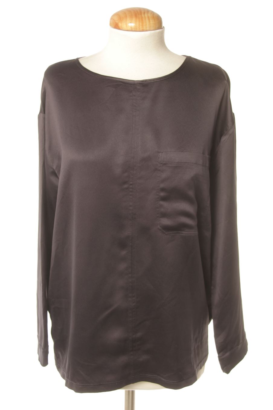 Blusa de manga larga de Mango de la talla S, de color negro