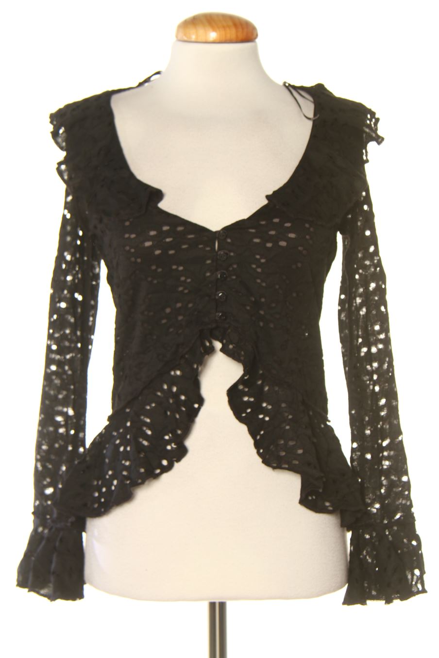 Blouse à manches longues Desigual de la taille M, de couleur noir