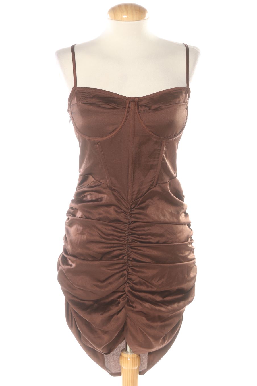 Robe casual PRETTYLITTLETHING de la taille 38, de couleur marron
