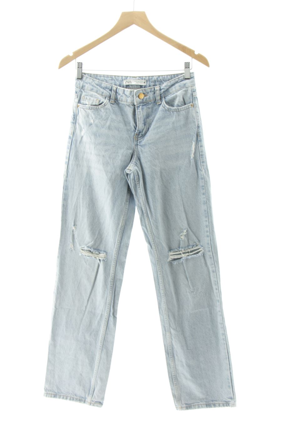 Vaquero de Zara de la talla 32, de color azul de ropa vaquera