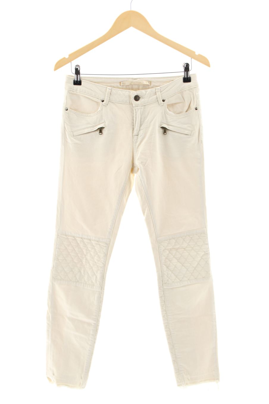 Jeans von Trf (ZARA) Größe 36, Farbe Beige, aus Jeanskleidung für