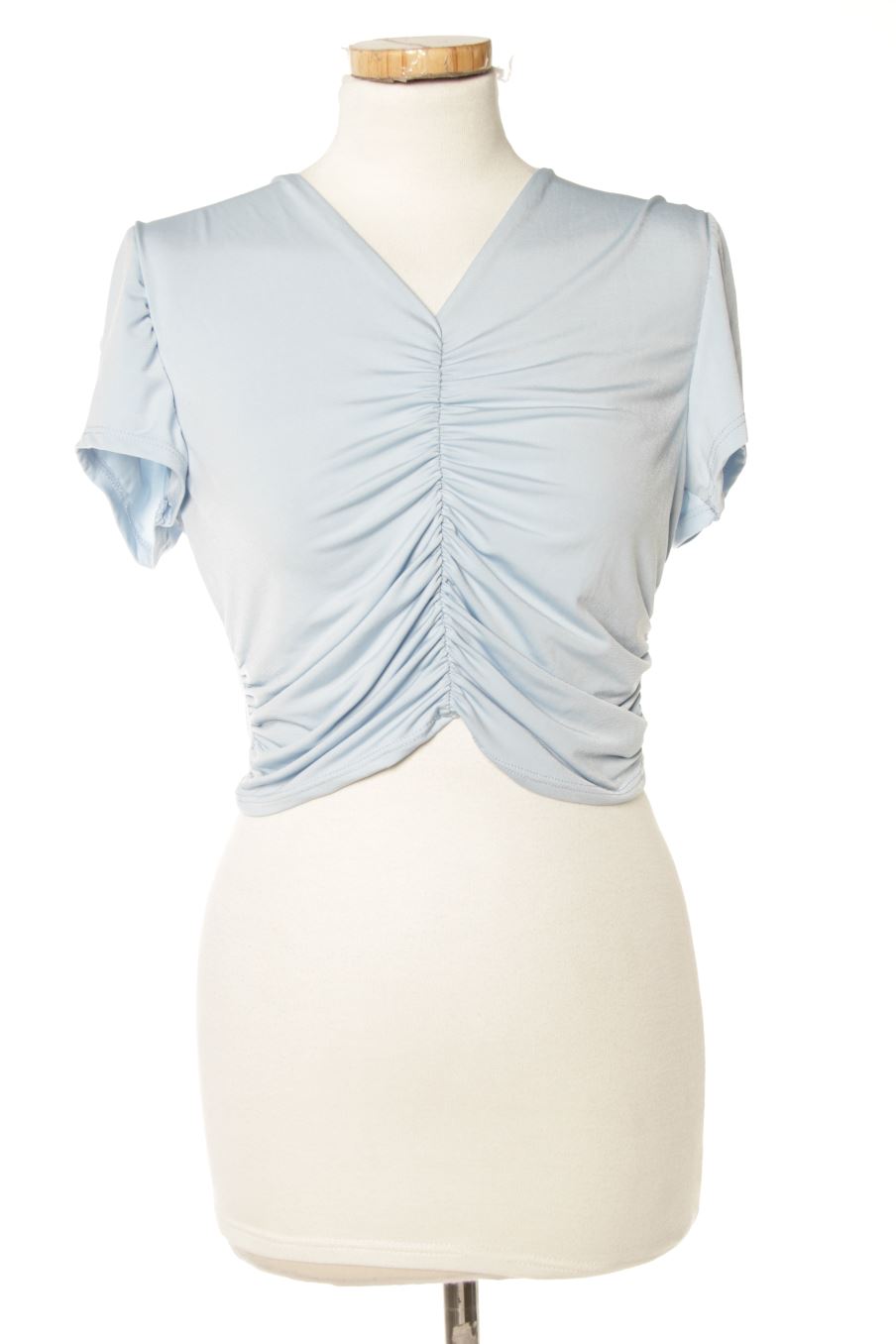 Top Made in italy de la taille 38, de couleur bleu