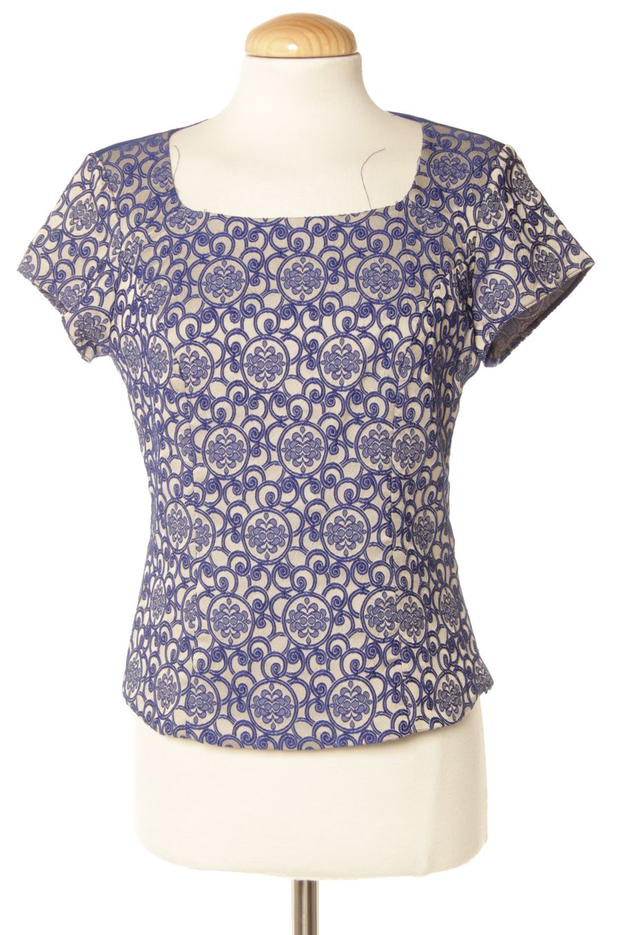 Blusa de manga corta de Creaciones Barra de la talla 40, de color estampado