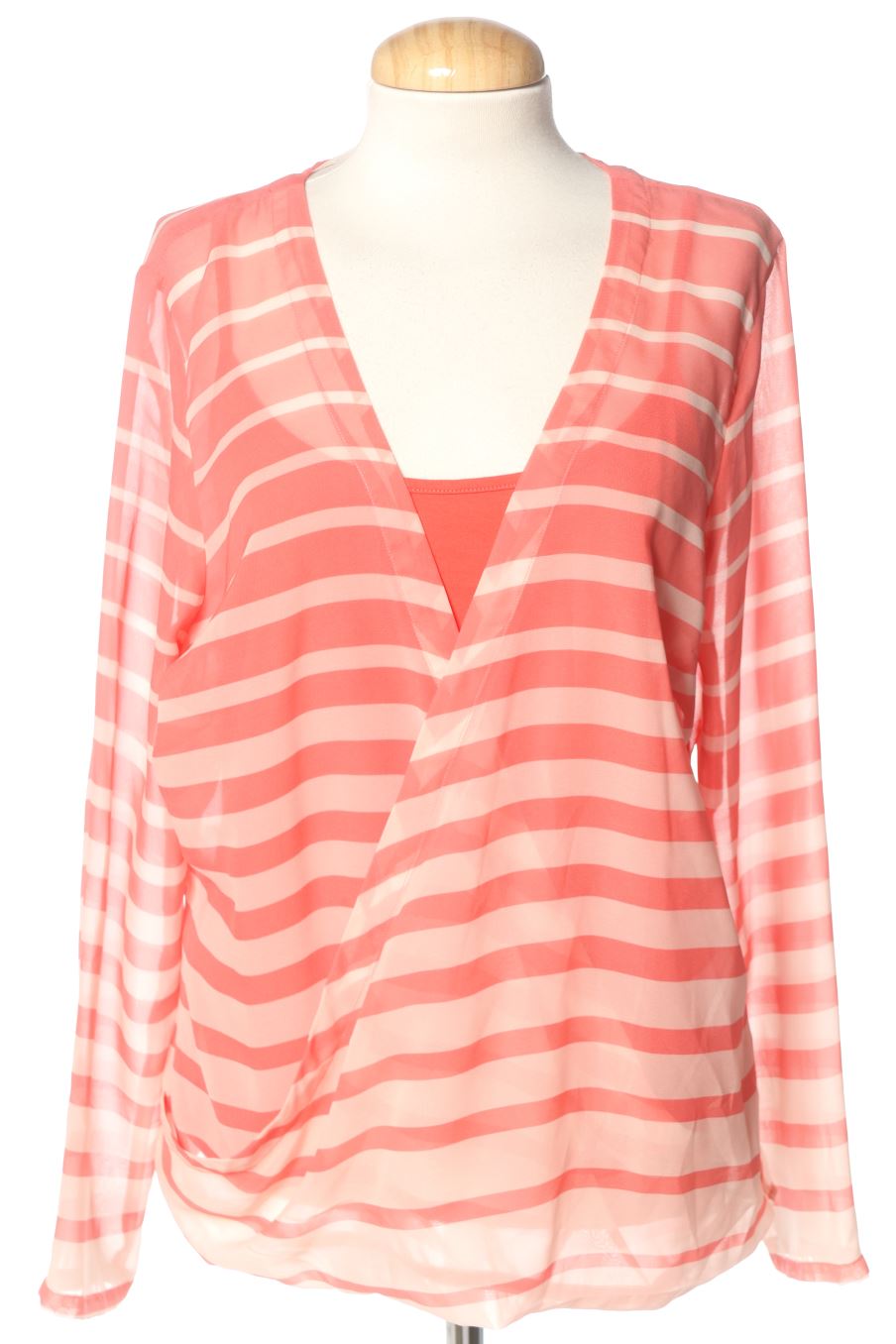 Blusa a maniche lunghe de Miss Captain TREND de la talla 42, de color arancione