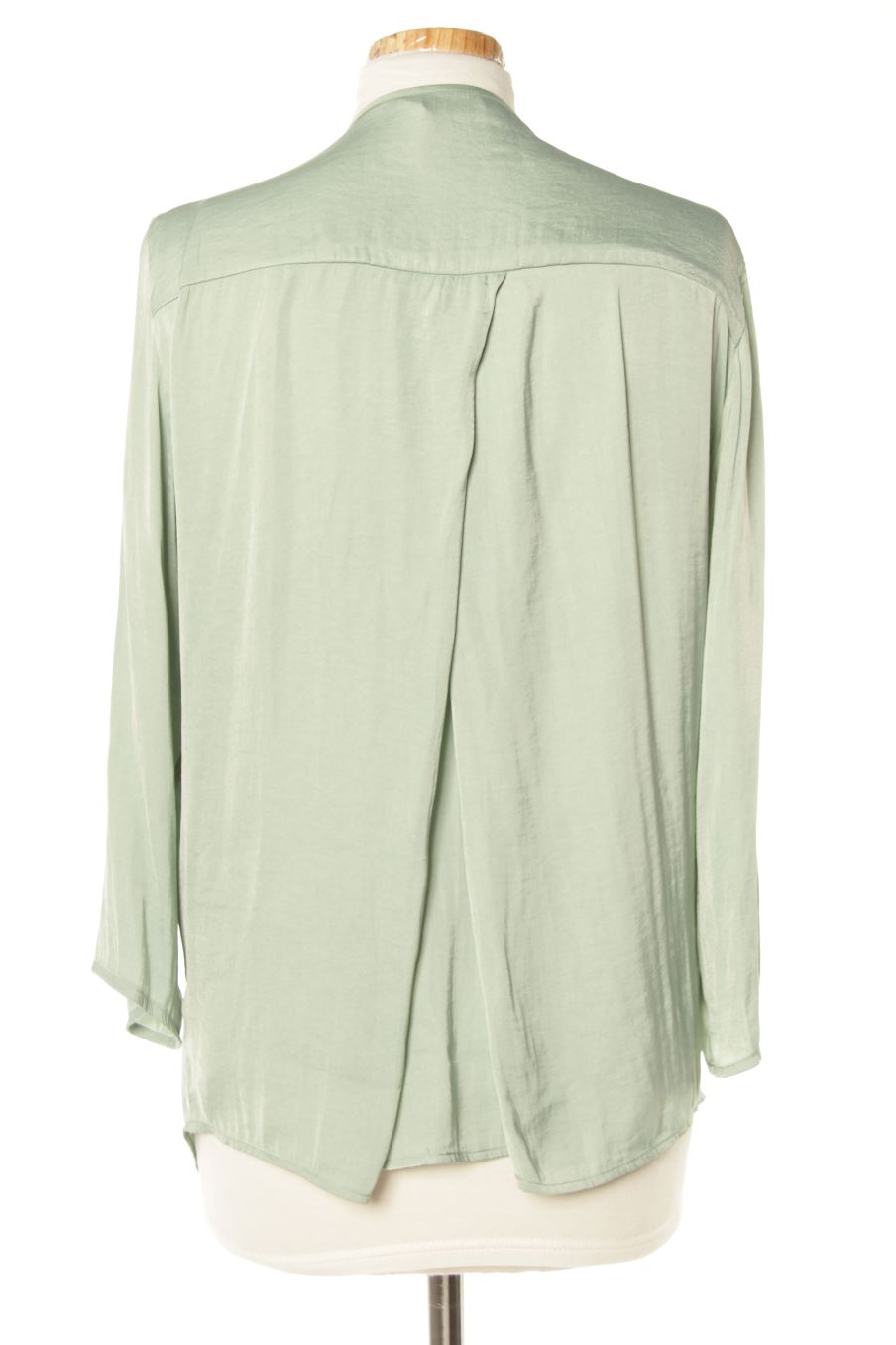 Langärmelige Bluse von Stradivarius Größe L, Farbe Grün, für