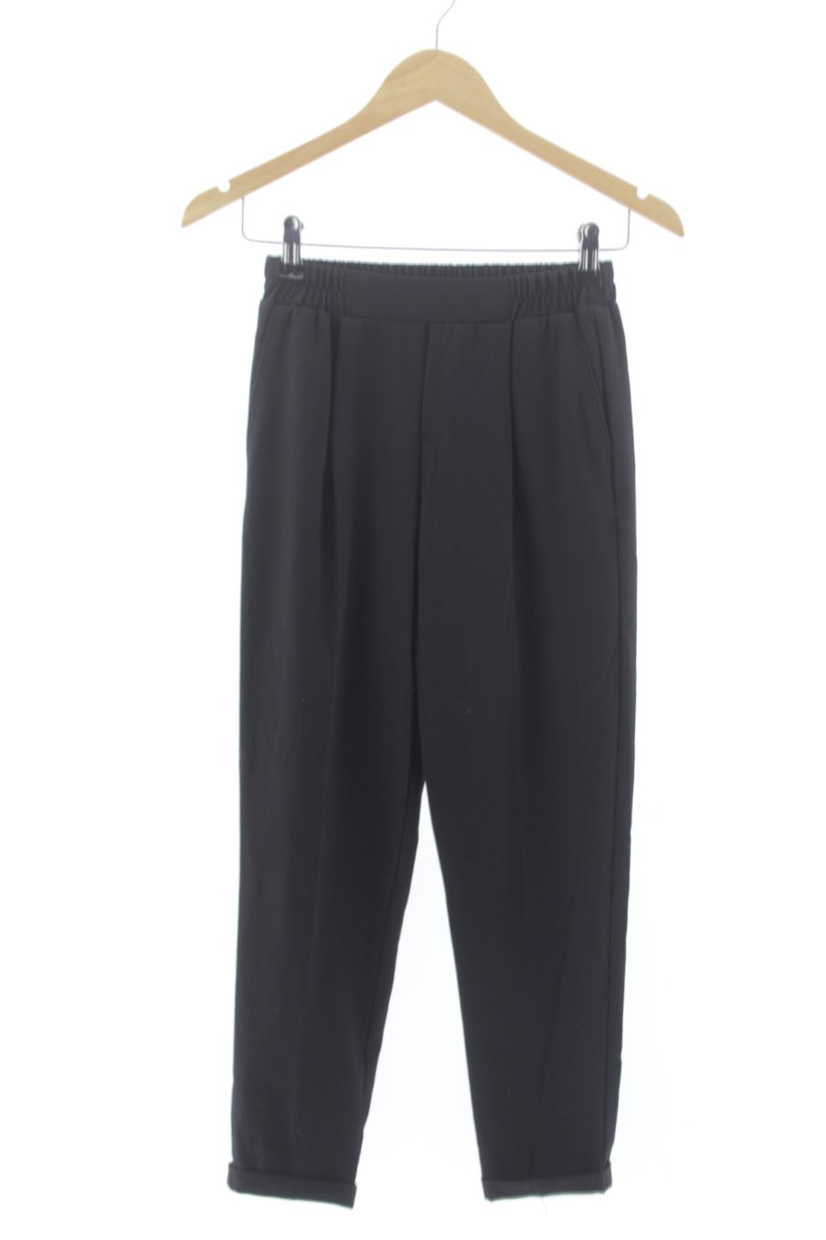 Pantalon Casual Bershka de la taille XS, de couleur noir