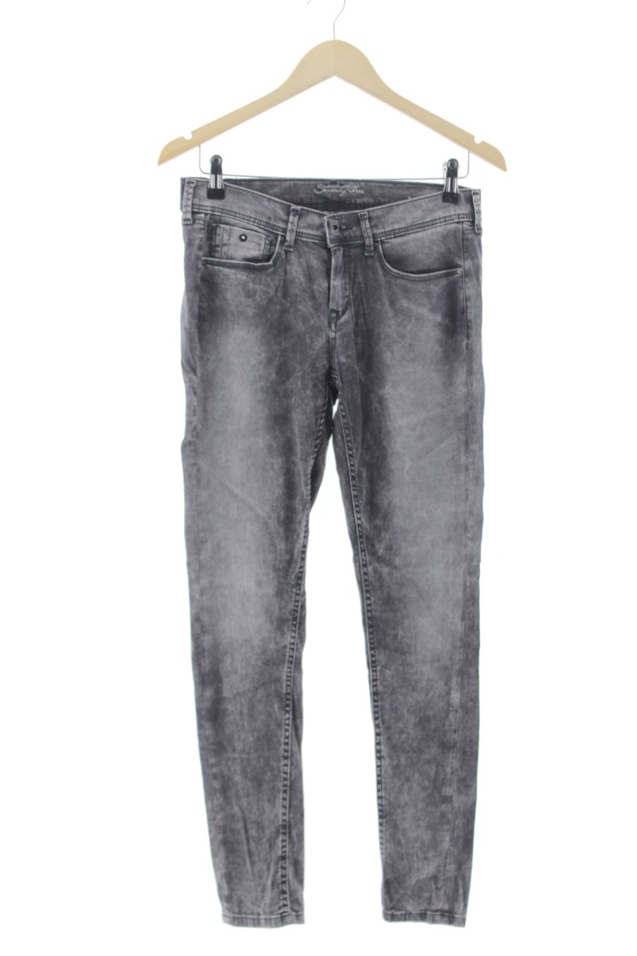 Jeans Seventy Three de la taille 38, de couleur gris de denim