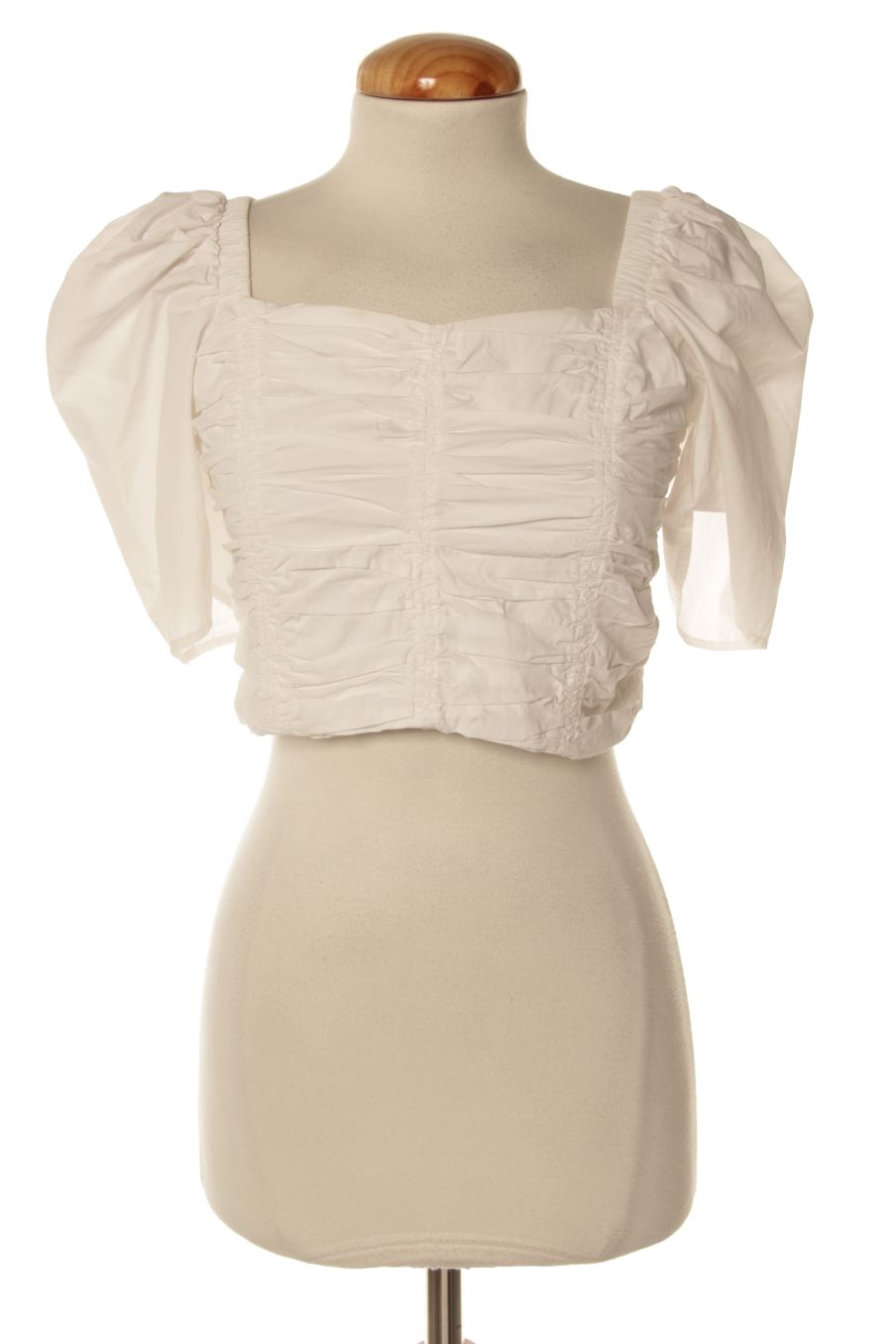 Kurzärmelige Bluse von Muse Größe S, Farbe Weiss, für