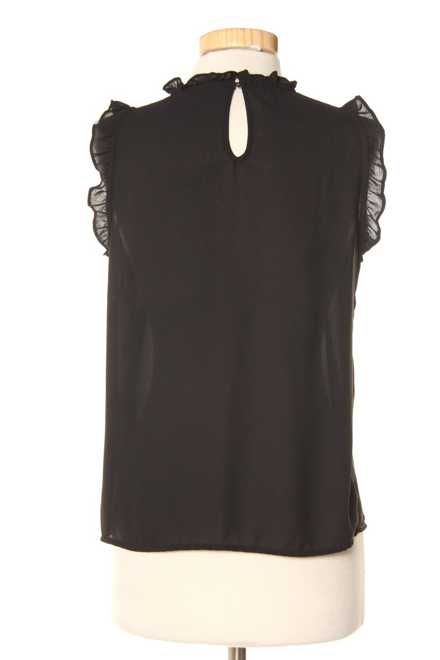 Blusa a maniche corte de Zara de la talla S, de color nero