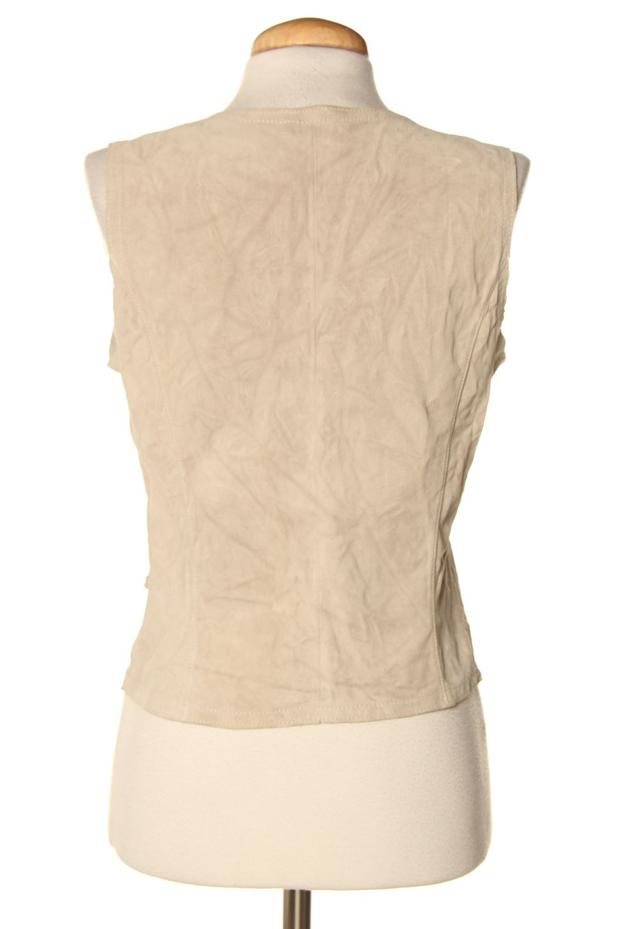 Chaleco de tela de OakWood de la talla S, de color beige de piel