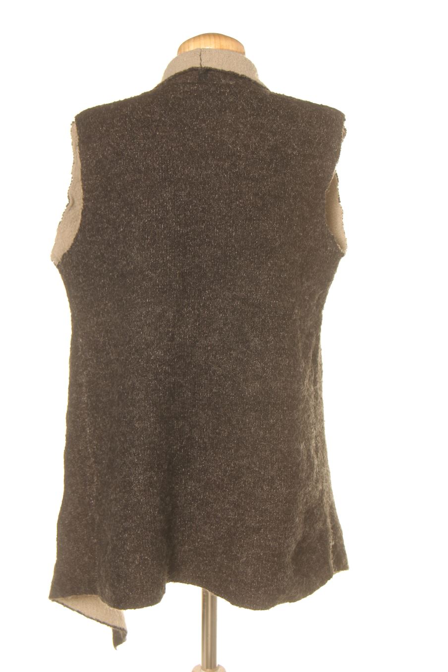 Chaleco de tela de Zara de la talla M, de color negro