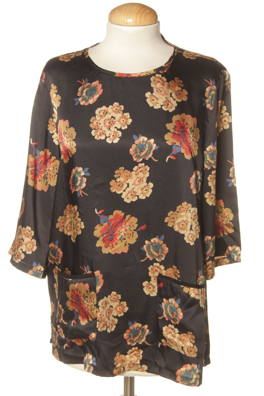 Langärmelige Bluse von Zara Größe M, Farbe Geblümt, für