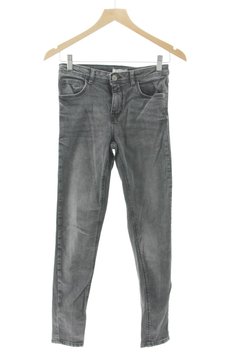 Jeans La Halle de la taille 34, de couleur gris
