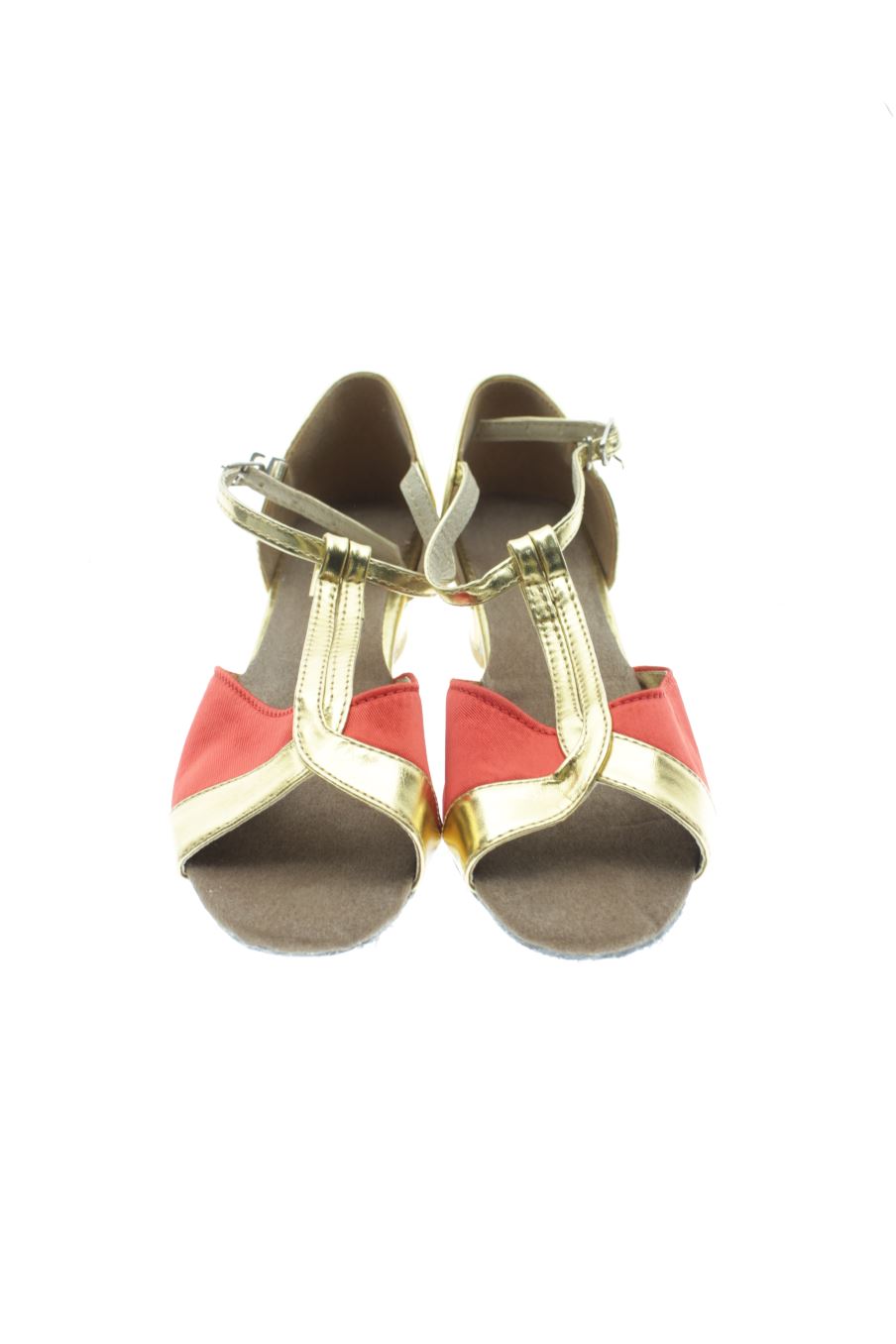 Sandalias tacon de PERCENTIL de la talla 38, de color dorado de