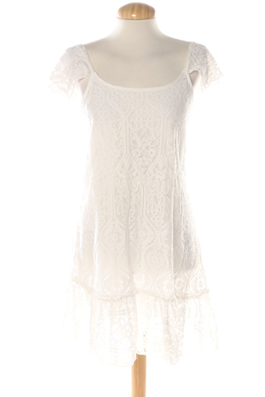 Robe casual Fórmula Joven de la taille 38, de couleur blanc