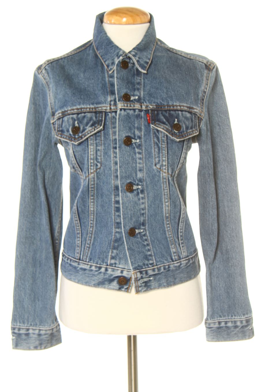 Blouson Levi's de la taille S, de couleur bleu de denim